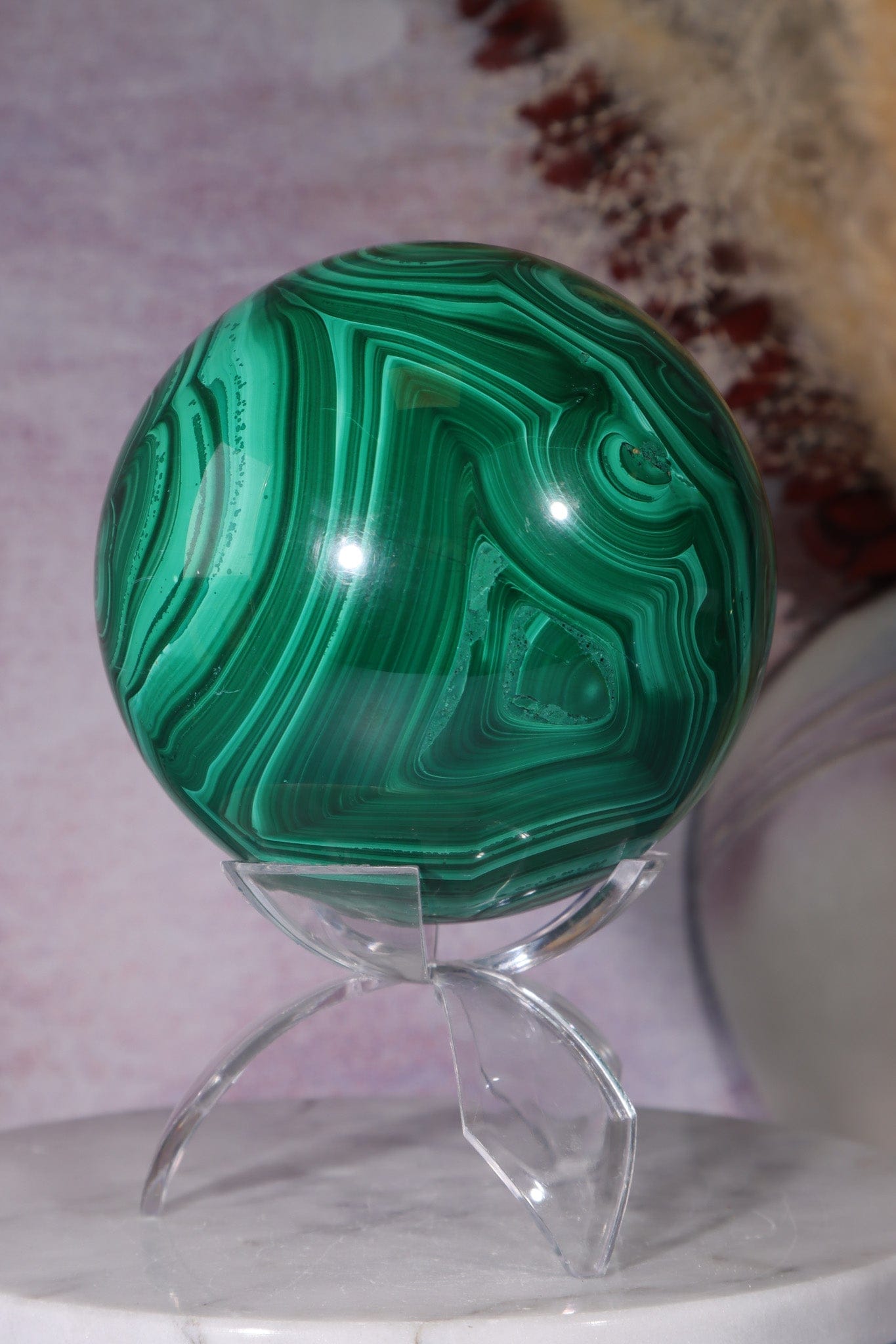 Large Clear Plastic Egg/Sphere Stand Specimen Stand Tali & Loz Crystals