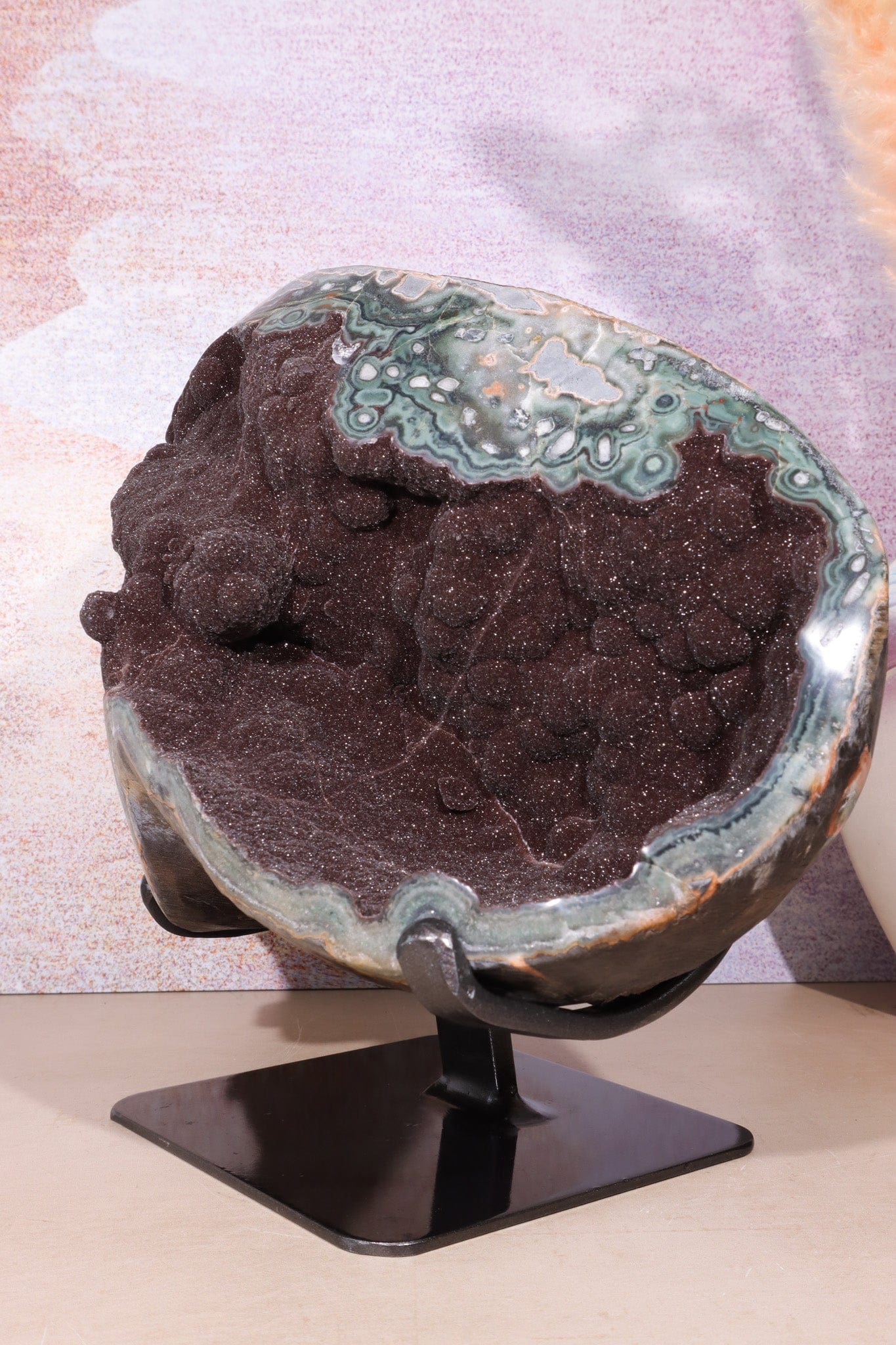 Large Statement Brown Amethyst Geode, Sold As Seen Tali & Loz Crystals