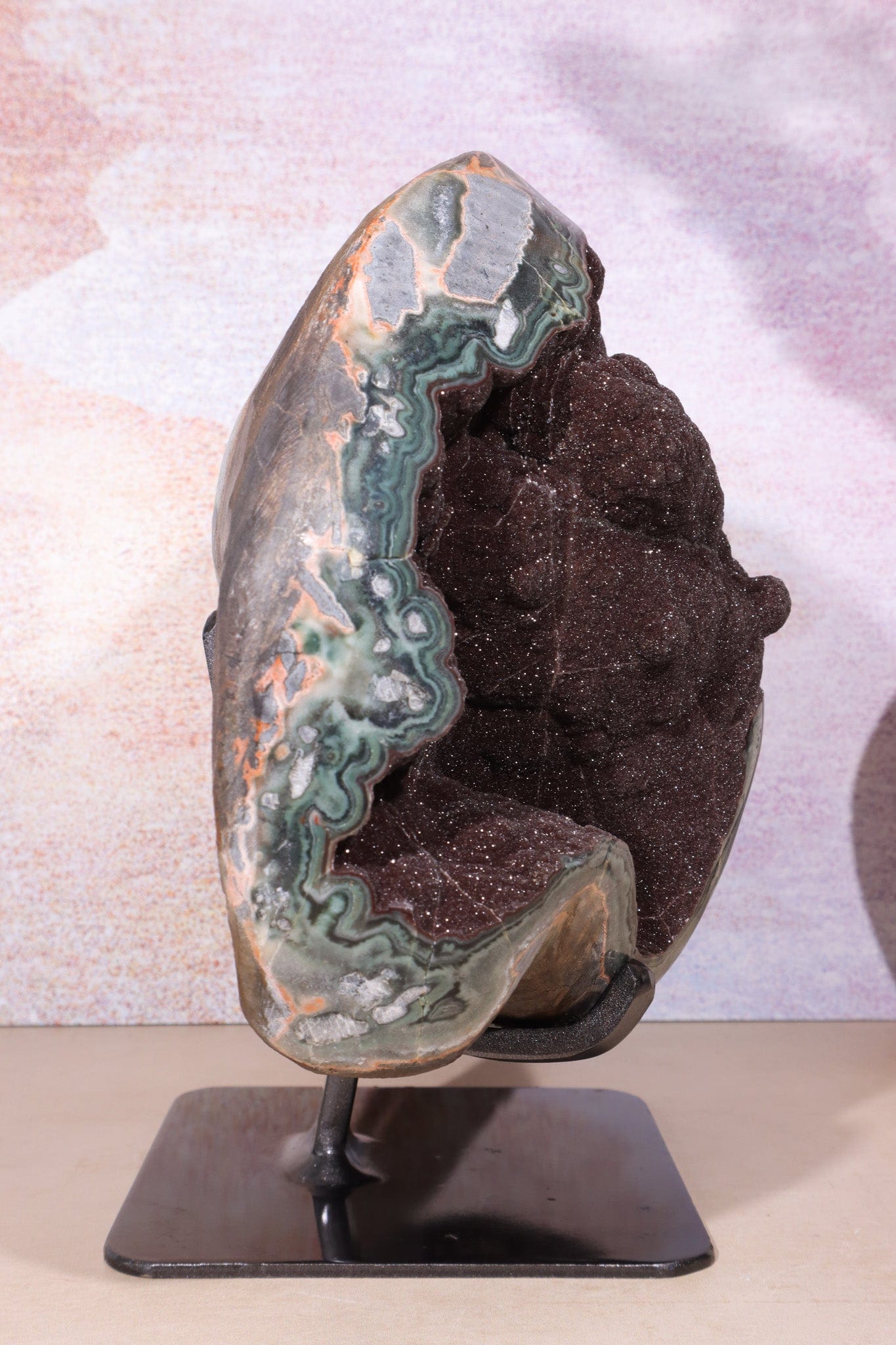 Large Statement Brown Amethyst Geode, Sold As Seen Tali & Loz Crystals