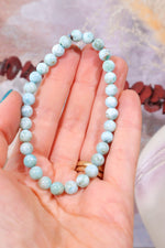 Larimar Beaded Bracelet Bracelets Tali & Loz Crystals