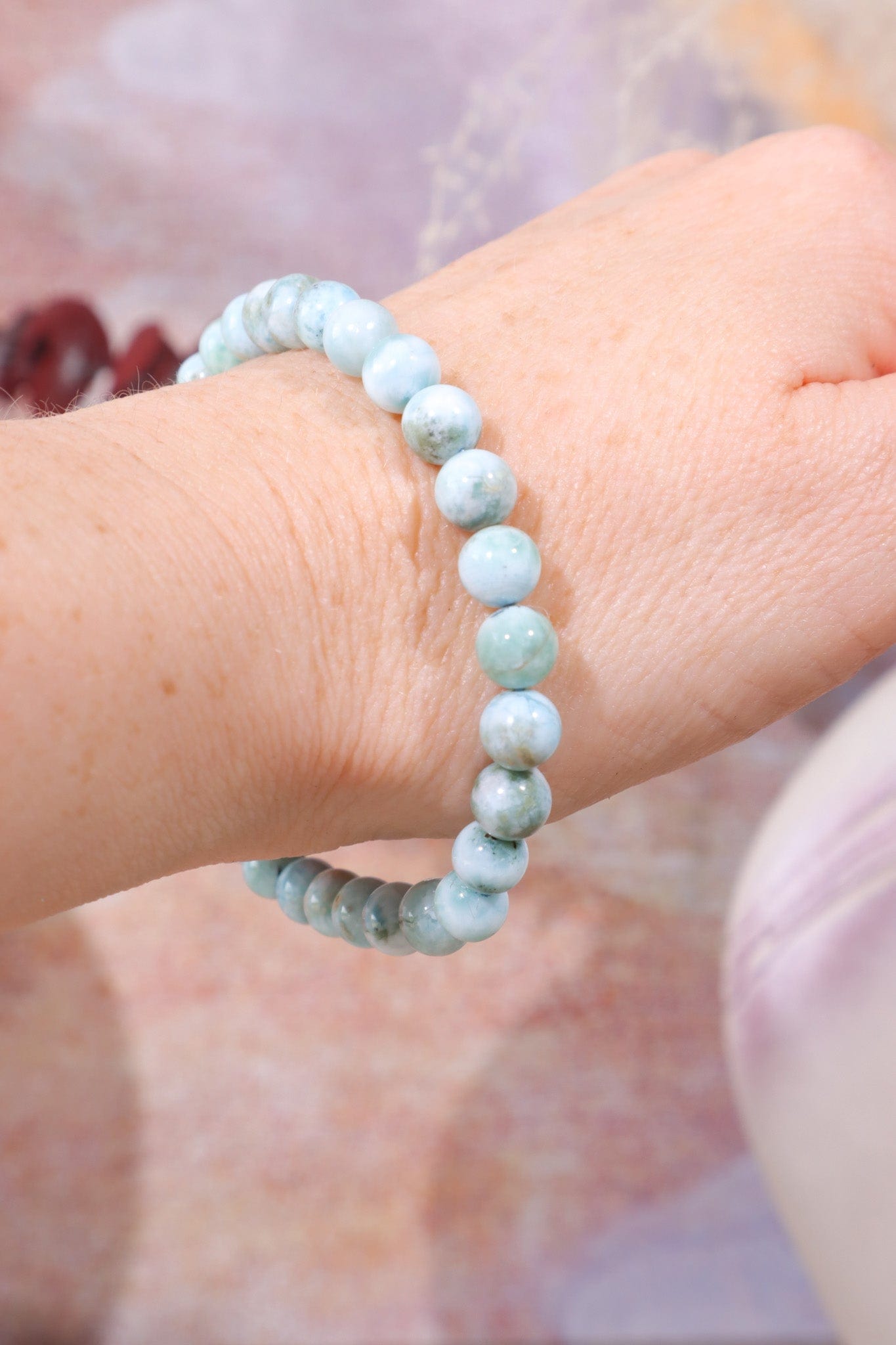 Larimar Beaded Bracelet Bracelets Tali & Loz Crystals