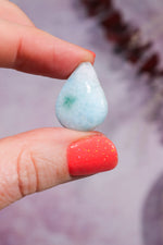 Larimar Drop Cabochon 2.48gr Rocks & Fossils Tali & Loz Crystals