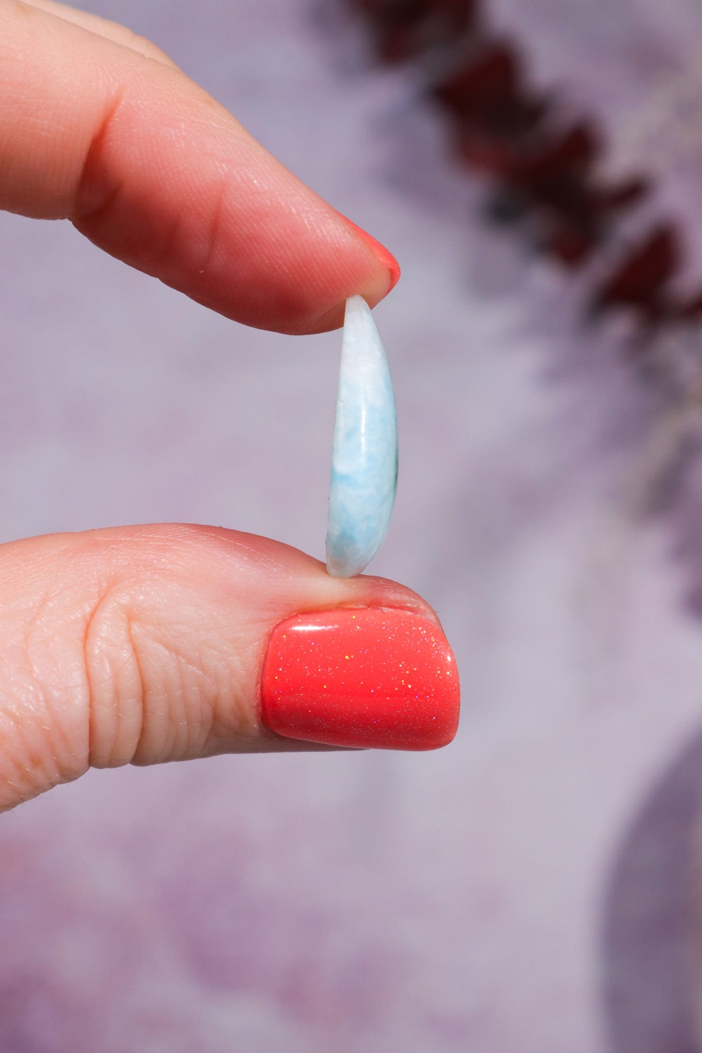 Larimar Drop Cabochon 2.48gr Rocks & Fossils Tali & Loz Crystals