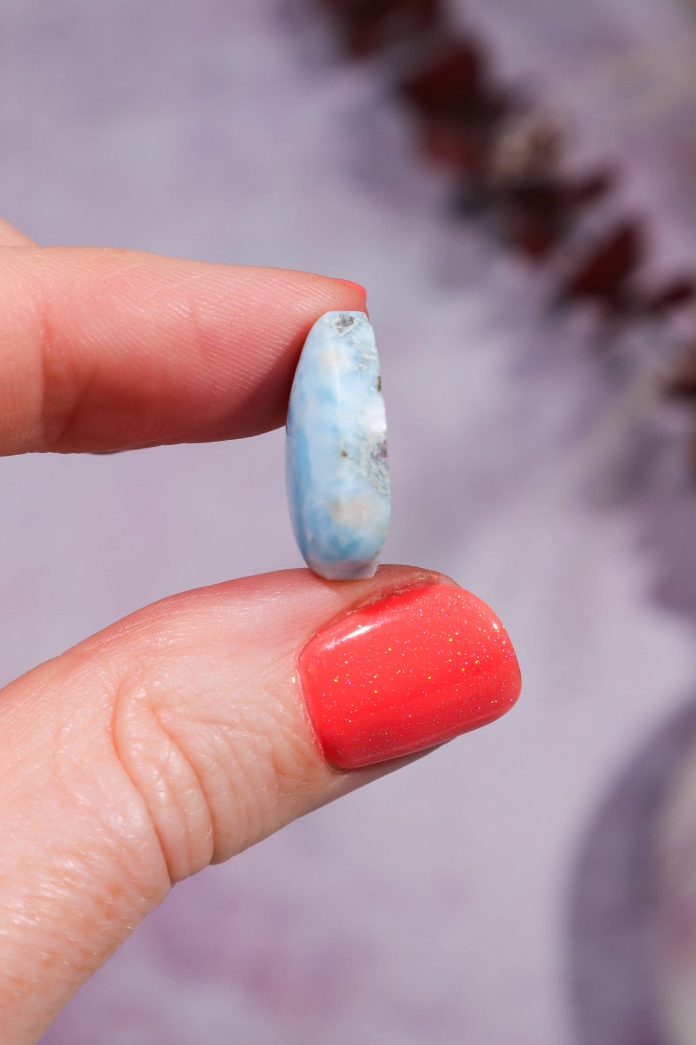 Larimar Drop Cabochon 2.51gr Rocks & Fossils Tali & Loz Crystals