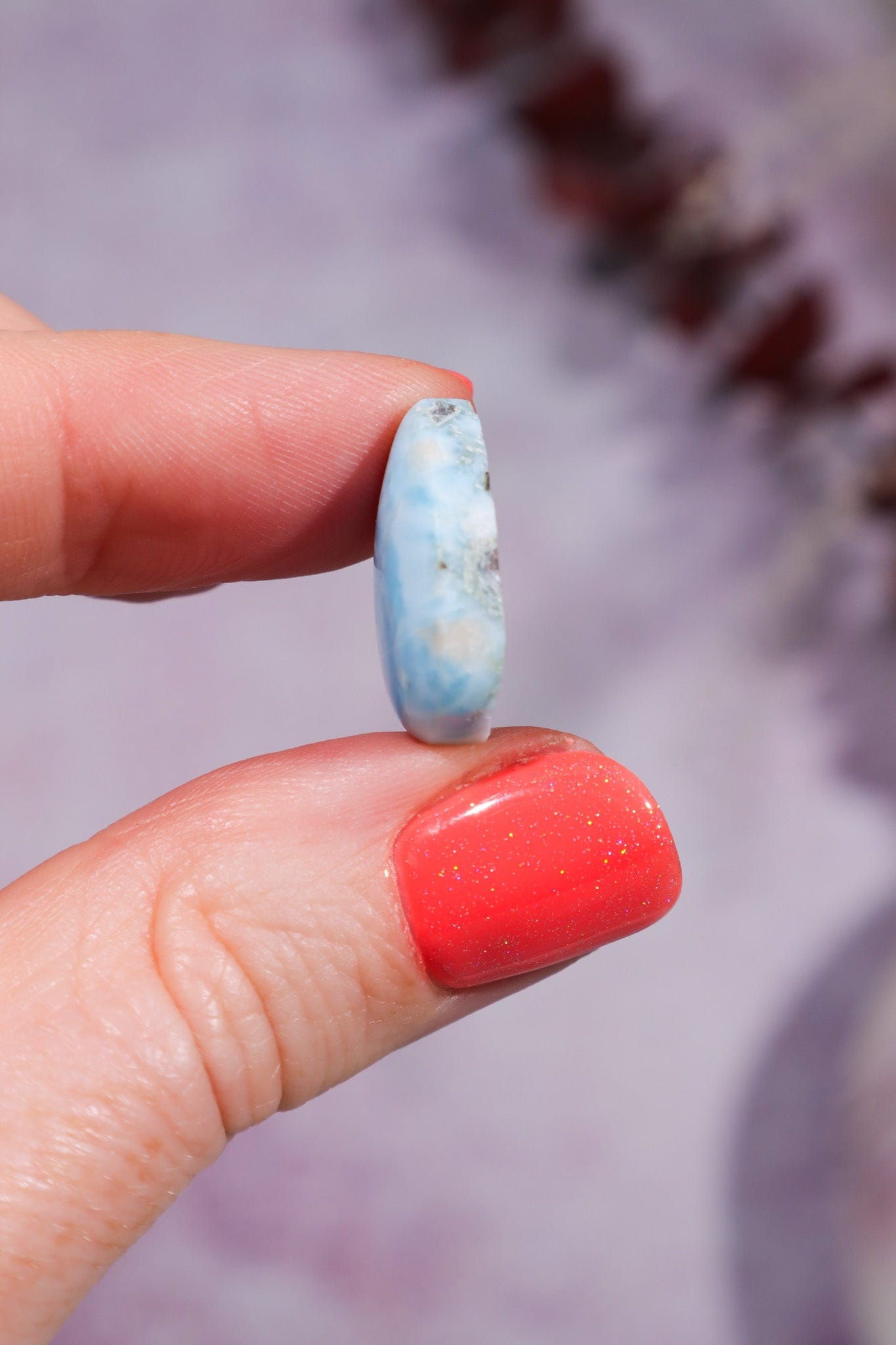 Larimar Drop Cabochon 2.51gr Rocks & Fossils Tali & Loz Crystals