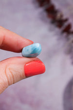 Larimar Drop Cabochon 3.61gr Rocks & Fossils Tali & Loz Crystals