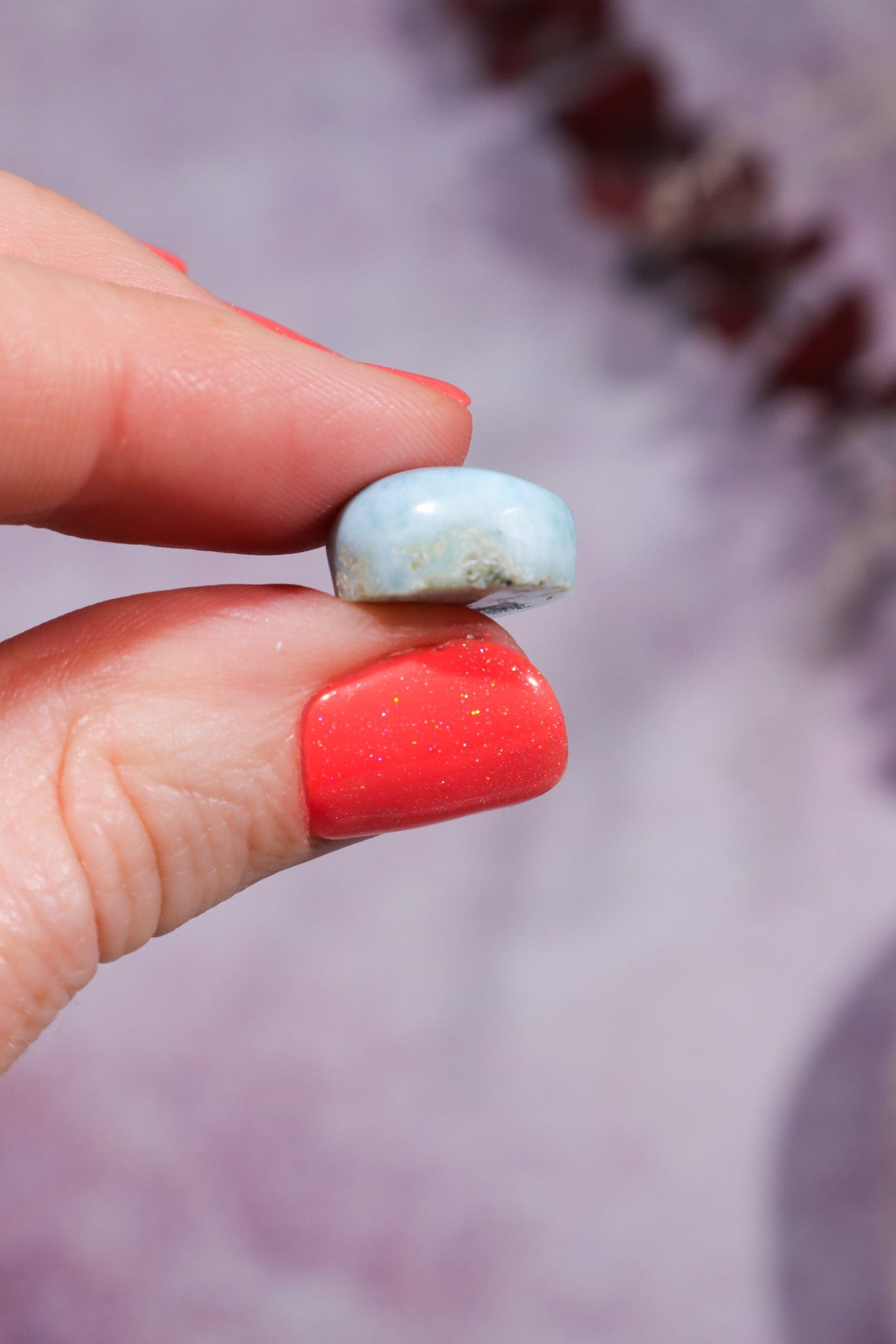 Larimar Drop Cabochon 3.61gr Rocks & Fossils Tali & Loz Crystals