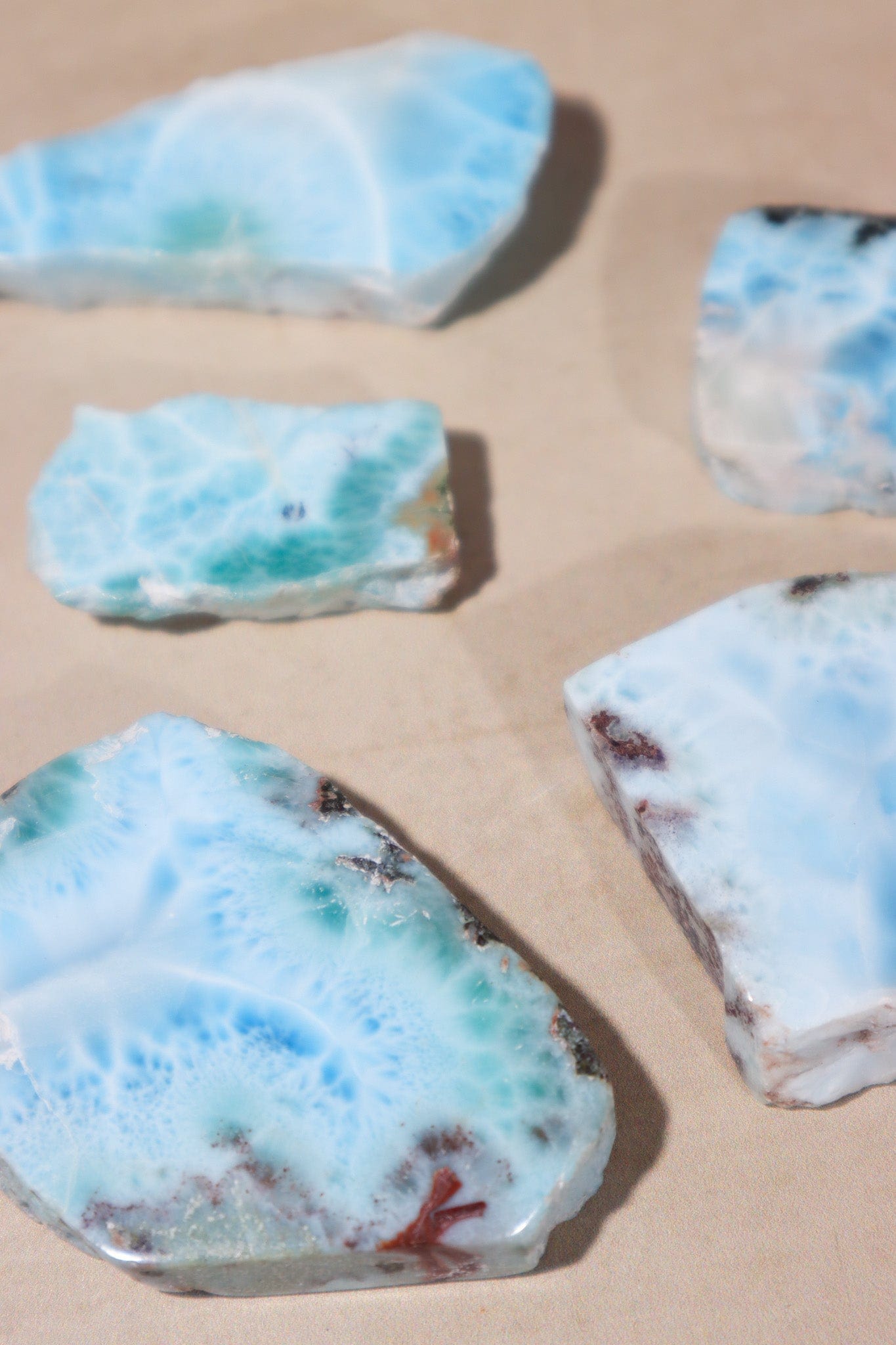 Larimar Freeform Slice 11.43gr - Tali & Loz Crystals