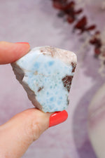 Larimar Freeform Slice 26.34gr Rocks & Fossils Tali & Loz Crystals