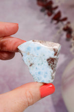 Larimar Freeform Slice 26.34gr Rocks & Fossils Tali & Loz Crystals