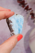 Larimar Freeform Slice 26.34gr Rocks & Fossils Tali & Loz Crystals