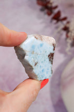 Larimar Freeform Slice 26.34gr Rocks & Fossils Tali & Loz Crystals