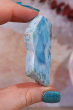 Larimar Freeform Slice 34.4gr Rocks & Fossils Tali & Loz Crystals
