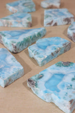 Larimar Freeform Slice 34.4gr Rocks & Fossils Tali & Loz Crystals