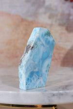 Larimar Freeform Slice 36.80g Sold As Seen Rocks & Fossils Tali & Loz Crystals
