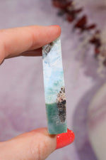 Larimar Freeform Slice 37.62gr, Sold As Seen Rocks & Fossils Tali & Loz Crystals