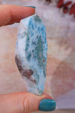 Larimar Freeform Slice 48.27gr Rocks & Fossils Tali & Loz Crystals