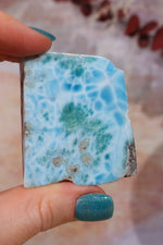 Larimar Freeform Slice 54.79 Rocks & Fossils Tali & Loz Crystals