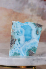 Larimar Freeform Slice 54.79 Rocks & Fossils Tali & Loz Crystals