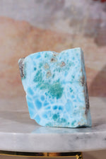 Larimar Freeform Slice 54.79 Rocks & Fossils Tali & Loz Crystals