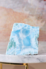 Larimar Freeform Slice 55.20gr Rocks & Fossils Tali & Loz Crystals