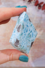Larimar Freeform Slice 55.20gr Rocks & Fossils Tali & Loz Crystals
