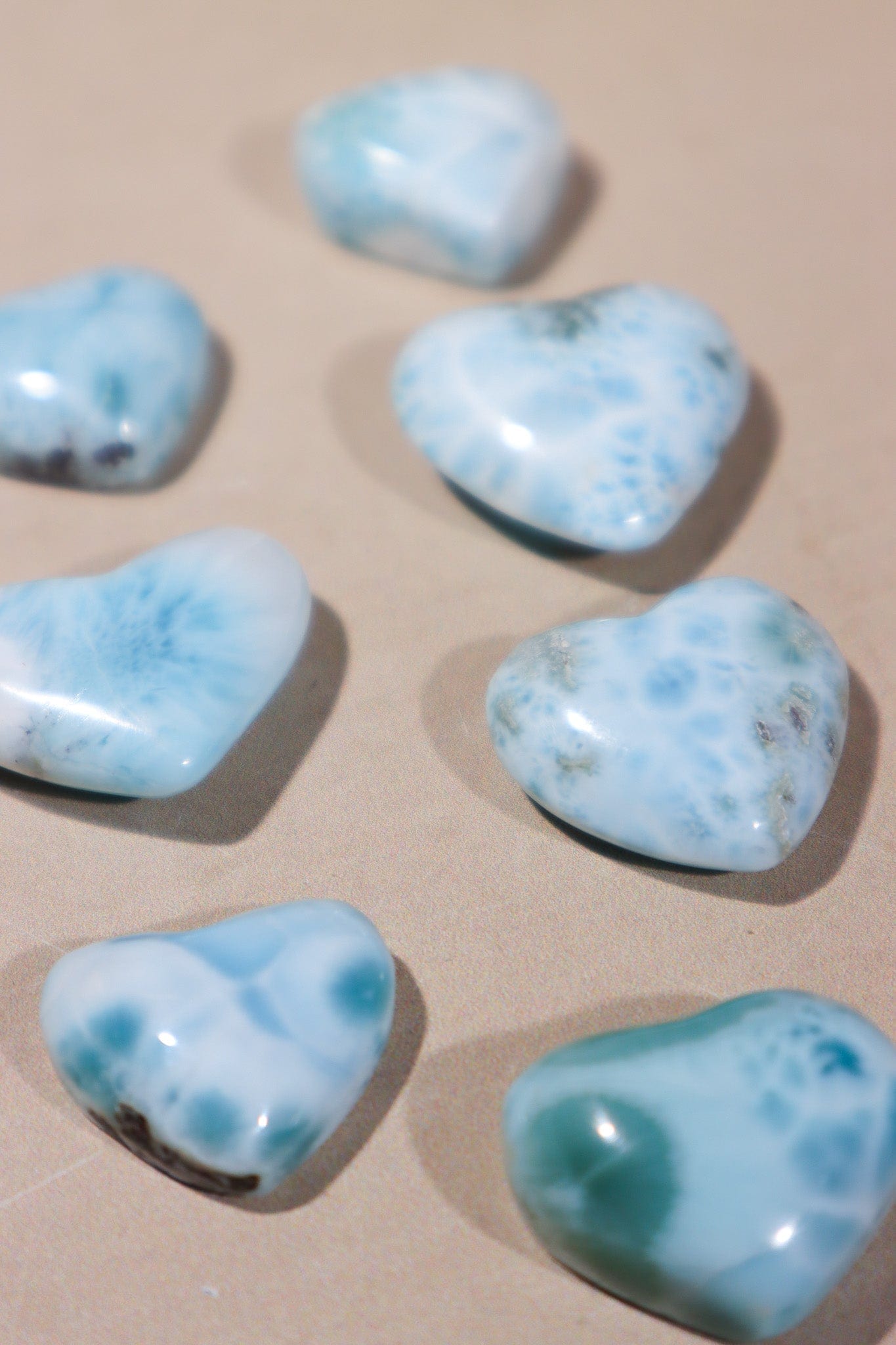 Larimar Heart Cabochon 5.9gr - Tali & Loz Crystals