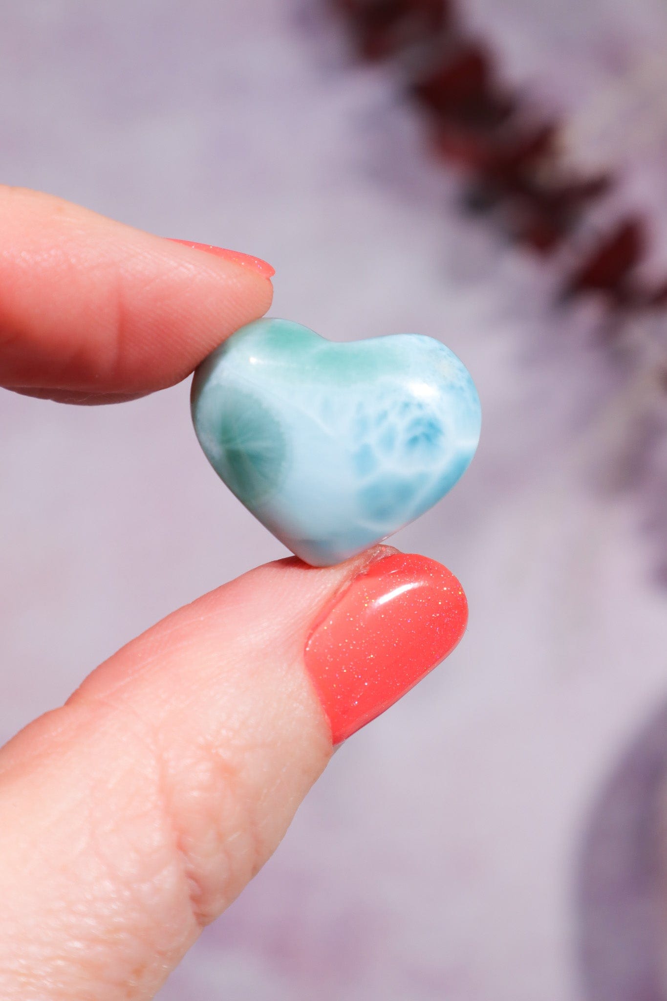 Larimar Heart Cabochon 5.9gr Rocks & Fossils Tali & Loz Crystals