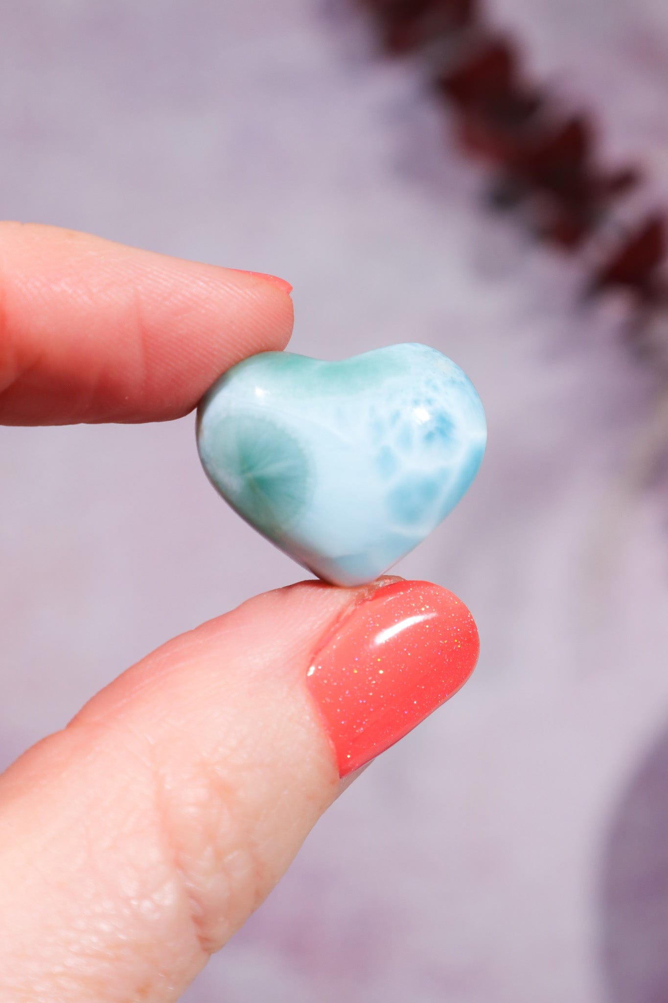 Larimar Heart Cabochon 5.9gr Rocks & Fossils Tali & Loz Crystals