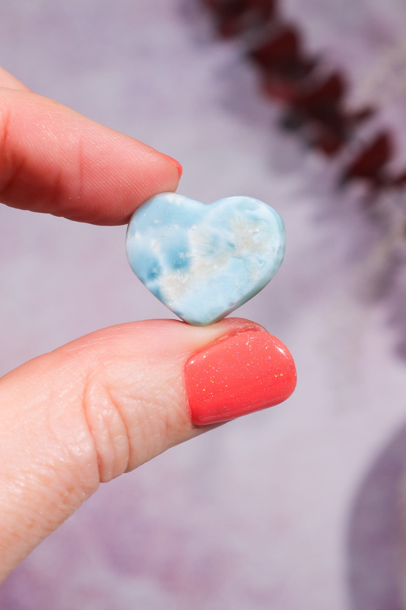 Larimar Heart Cabochon 5.9gr Rocks & Fossils Tali & Loz Crystals