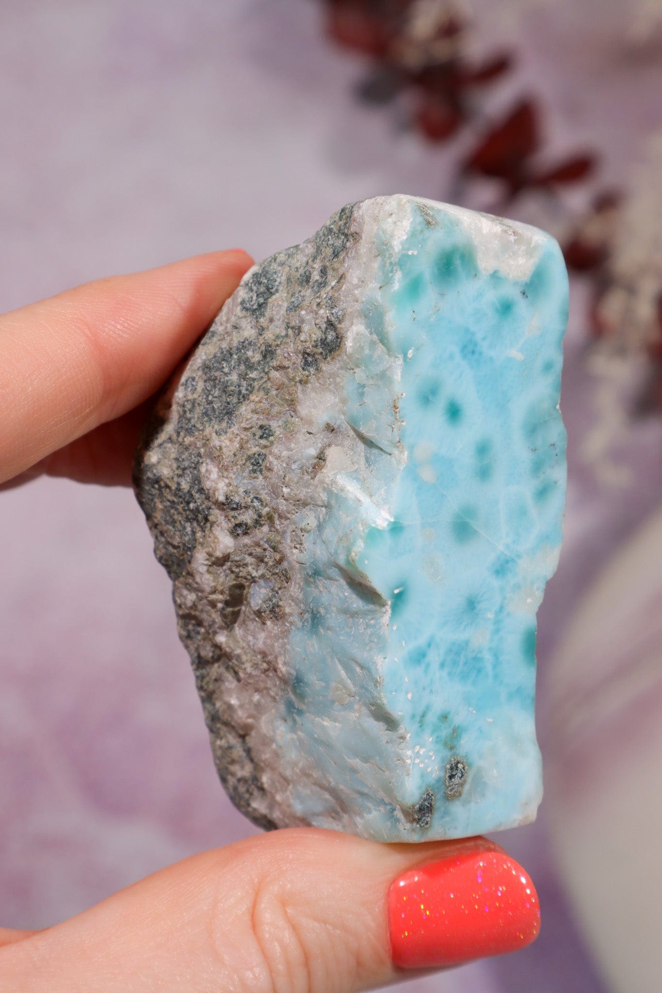 Larimar Rough Freeform 103.05gr Rocks & Fossils Tali & Loz Crystals