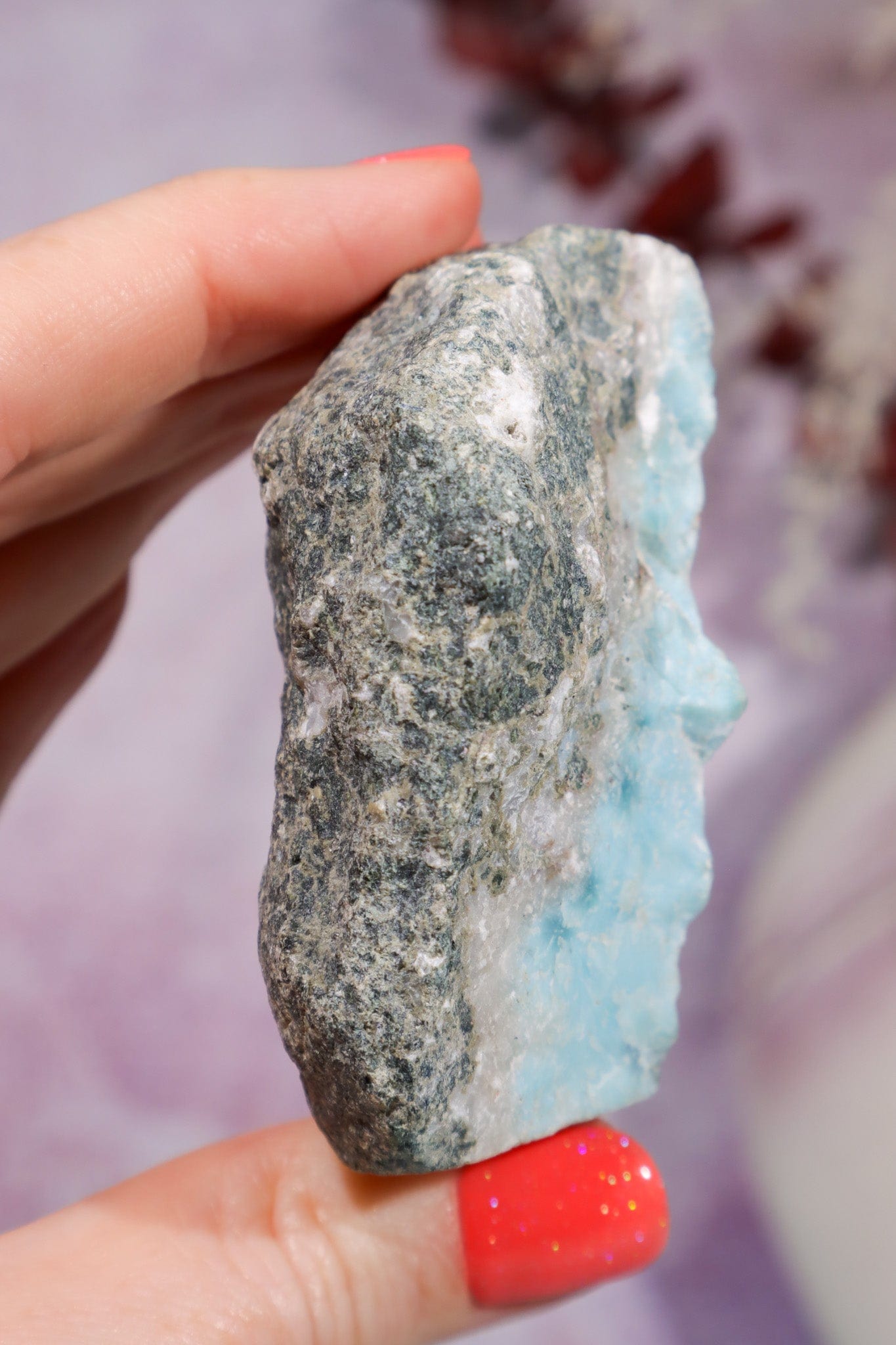 Larimar Rough Freeform 103.05gr Rocks & Fossils Tali & Loz Crystals