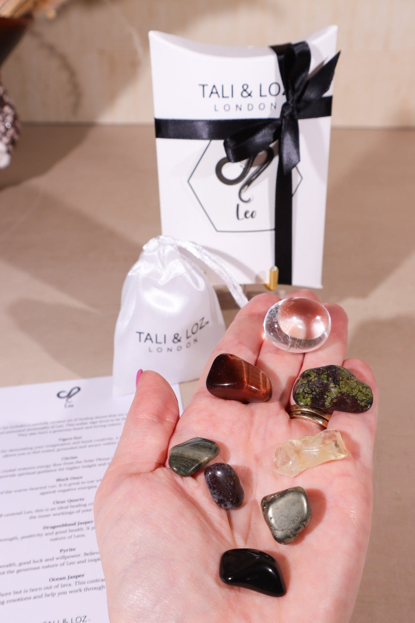 Leo Zodiac Crystal Set - Tali & Loz Crystals