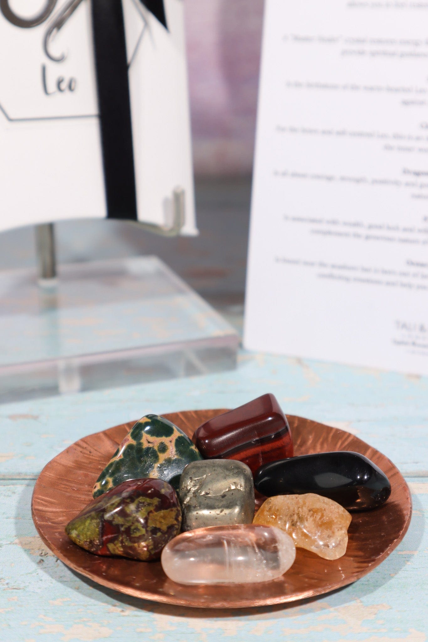 Leo Zodiac Crystal Set Crystal Sets Tali & Loz Crystals