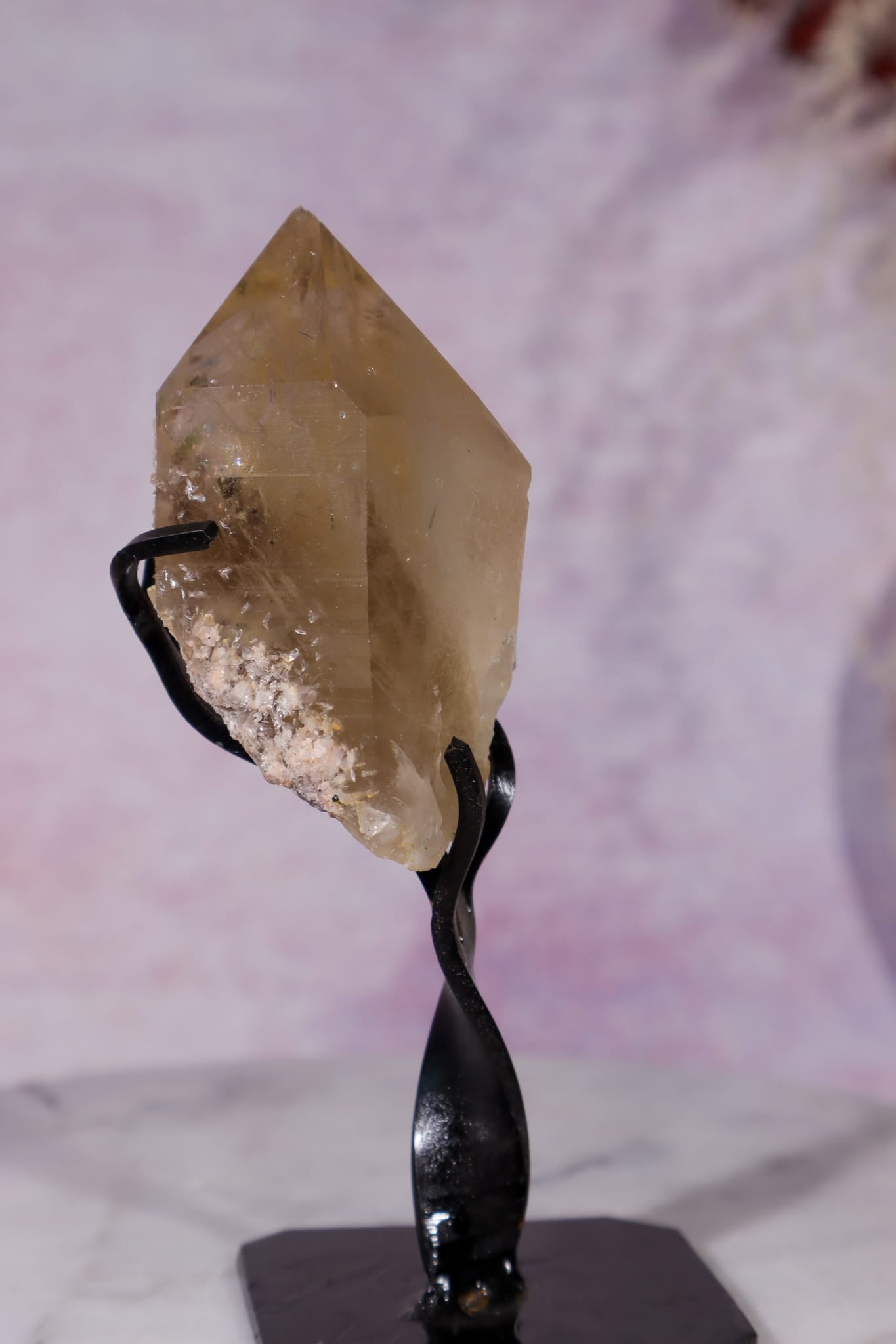 Lepidolite in Citrine on Stand 11.5cm, Brazil Specimen Tali & Loz Crystals