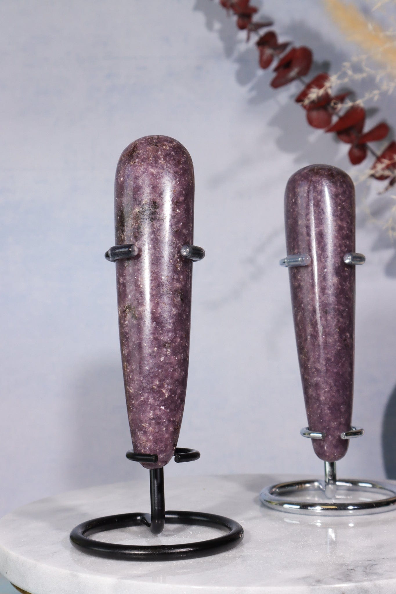 Lepidolite Wands 12cm, Intuitively Chosen Wands Tali & Loz Crystals
