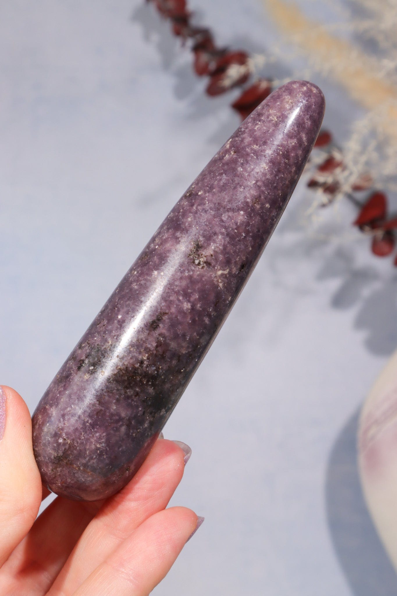 Lepidolite Wands 12cm, Intuitively Chosen Wands Tali & Loz Crystals