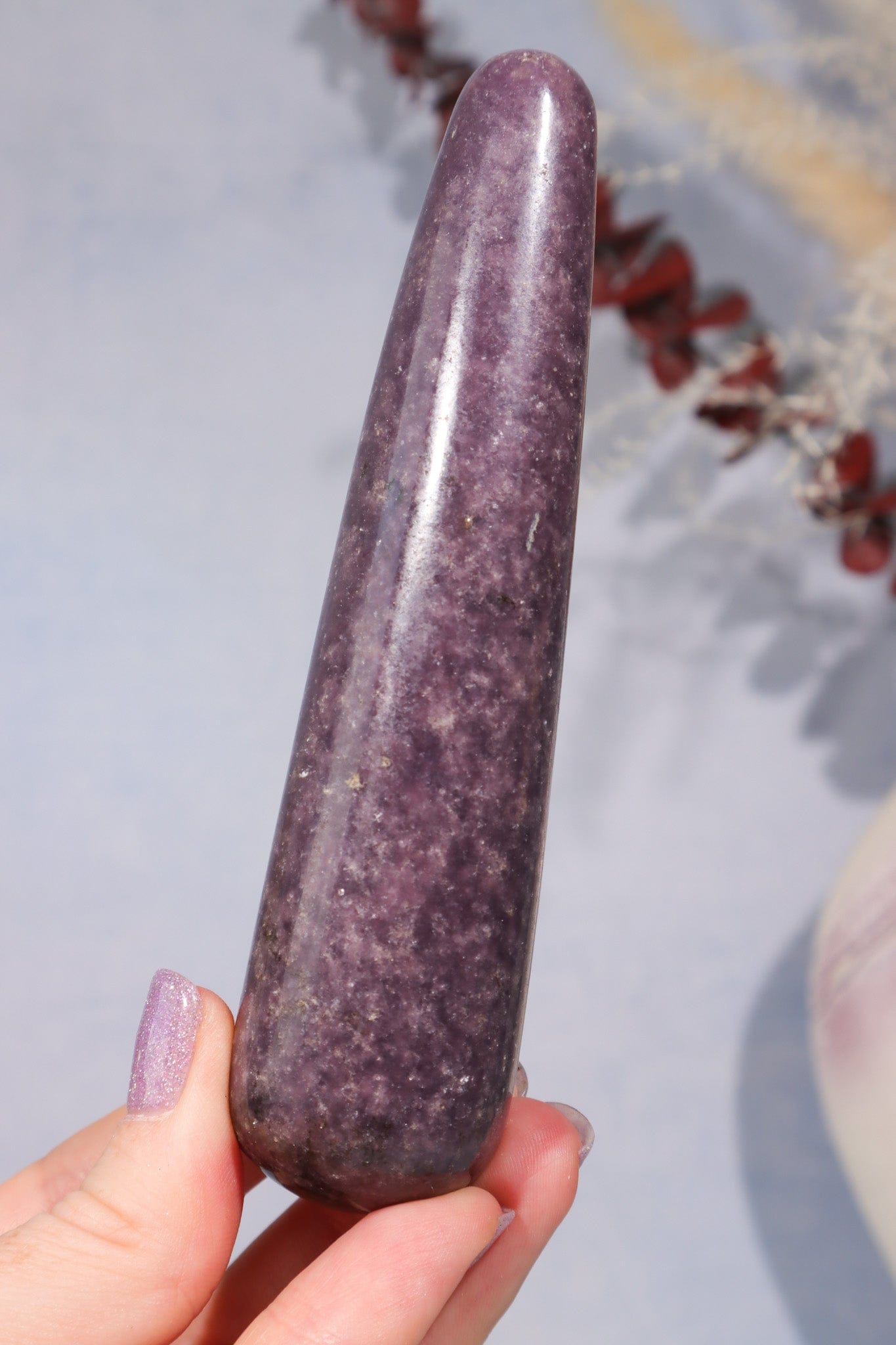 Lepidolite Wands 12cm, Intuitively Chosen Wands Tali & Loz Crystals