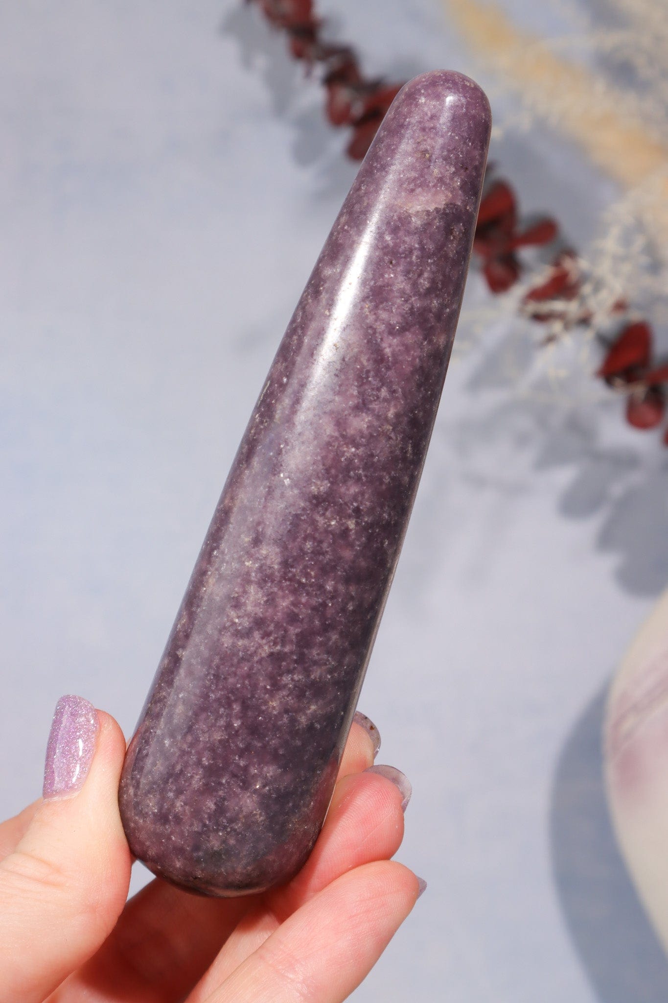 Lepidolite Wands 12cm, Intuitively Chosen Wands Tali & Loz Crystals