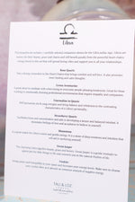 Libra Zodiac Crystal Set Crystal Sets Tali & Loz Crystals