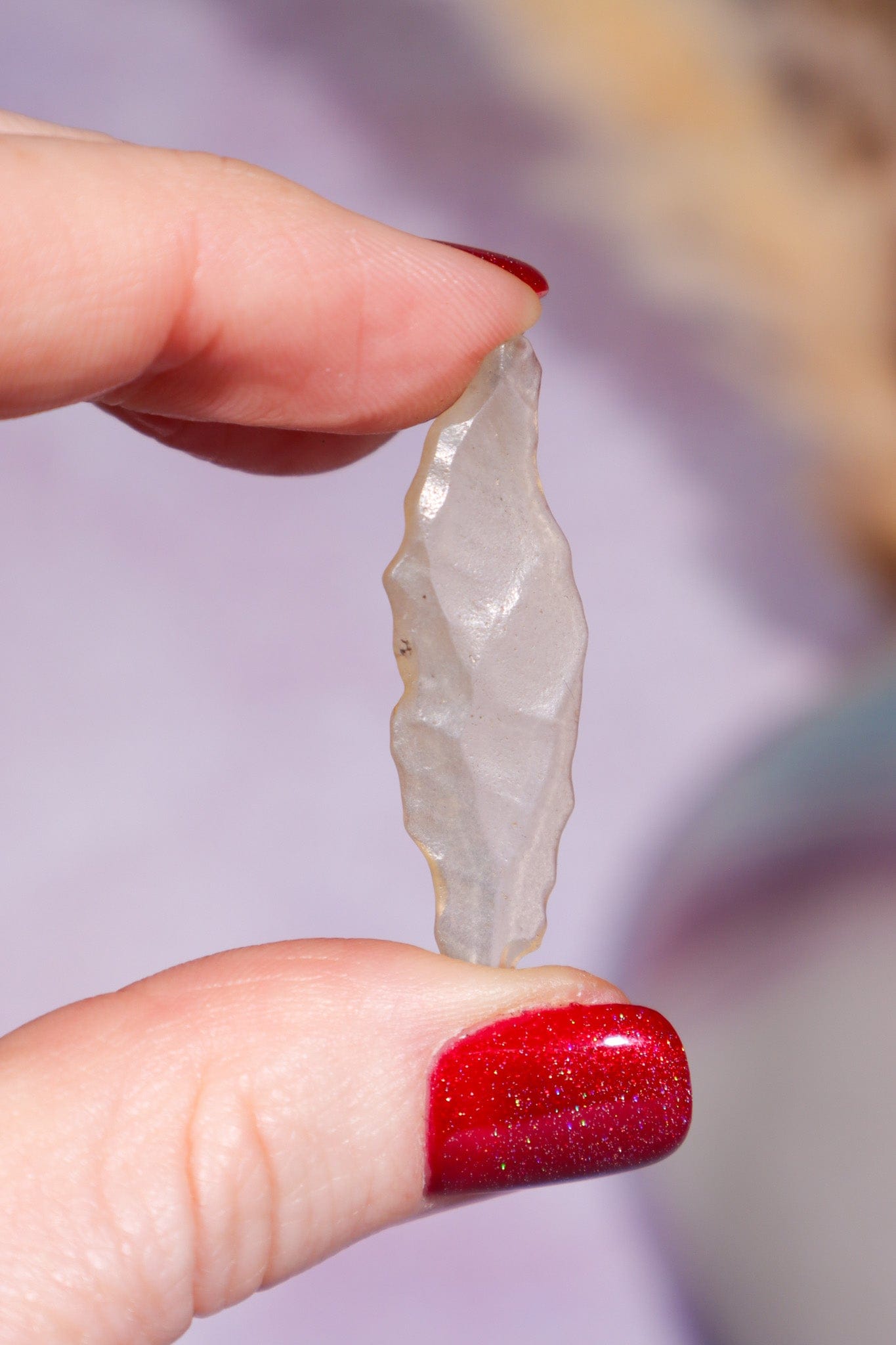 Libyan Desert Glass Tektite 1.17gr (Angel Chime) AAA-Grade Tektites Tali & Loz Crystals
