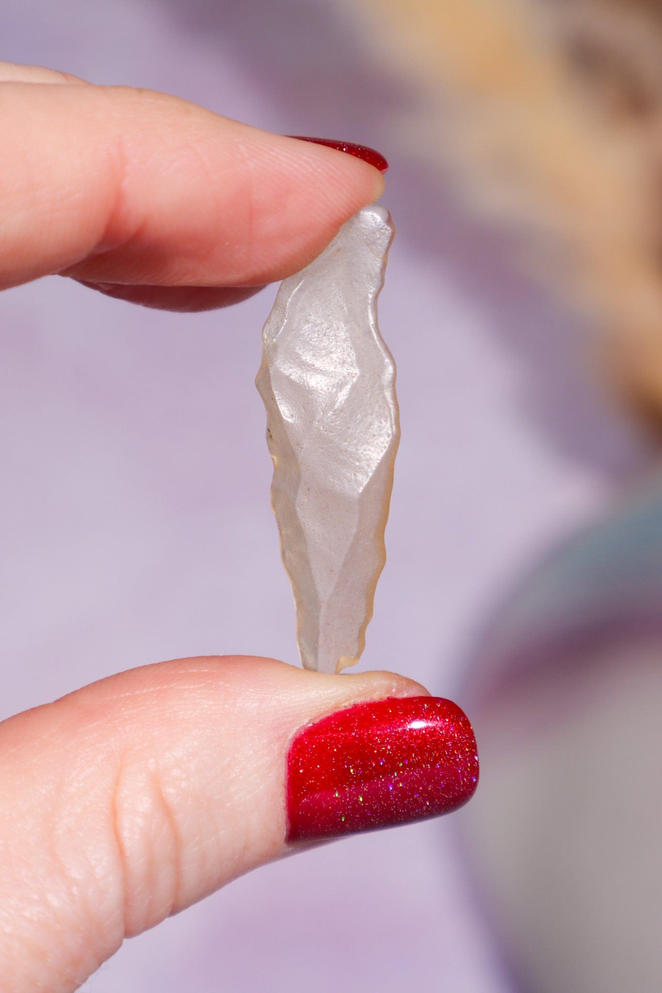 Libyan Desert Glass Tektite 1.17gr (Angel Chime) AAA-Grade Tektites Tali & Loz Crystals