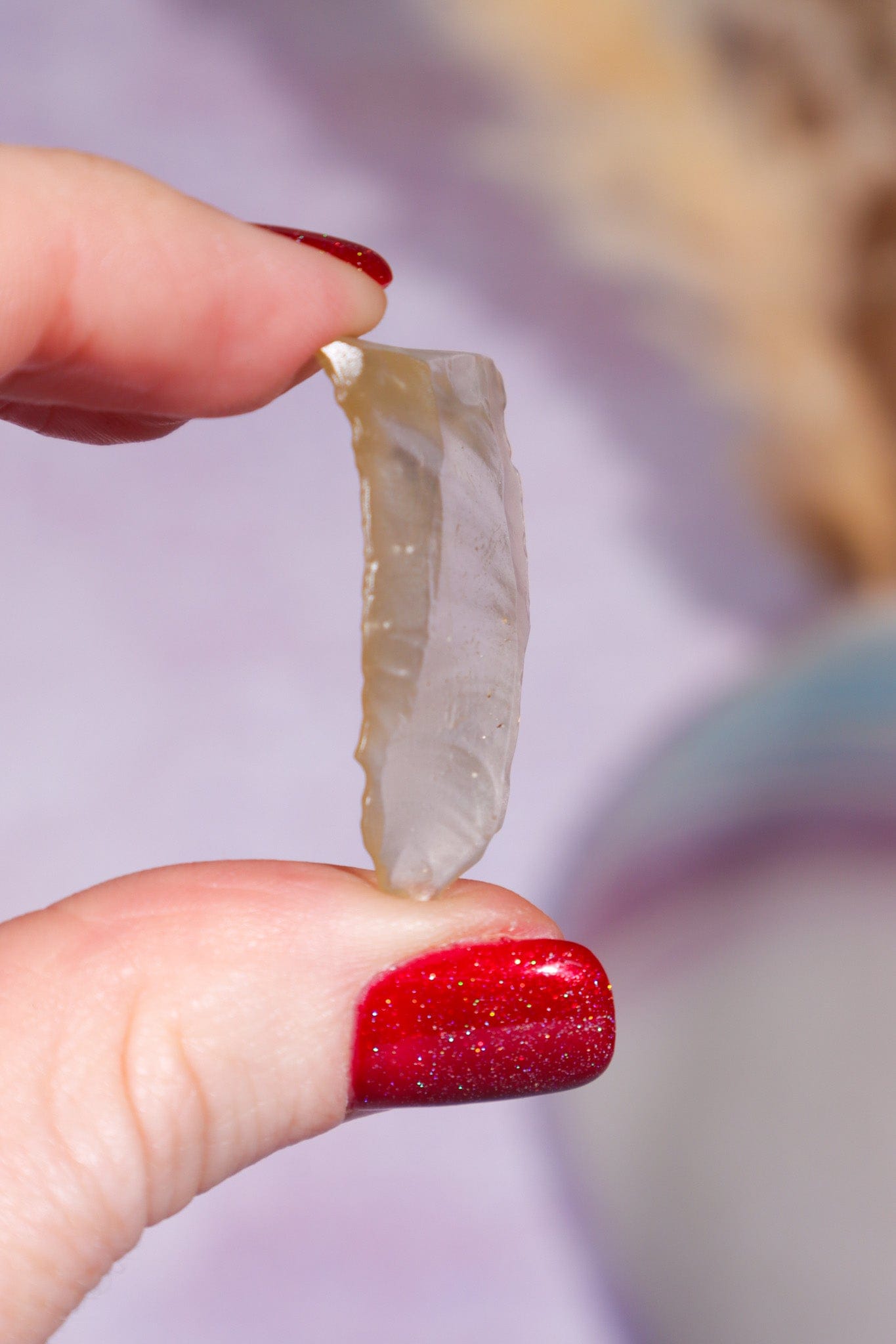 Libyan Desert Glass Tektite 1.90gr (Angel Chime) AAA-Grade Tektites Tali & Loz Crystals