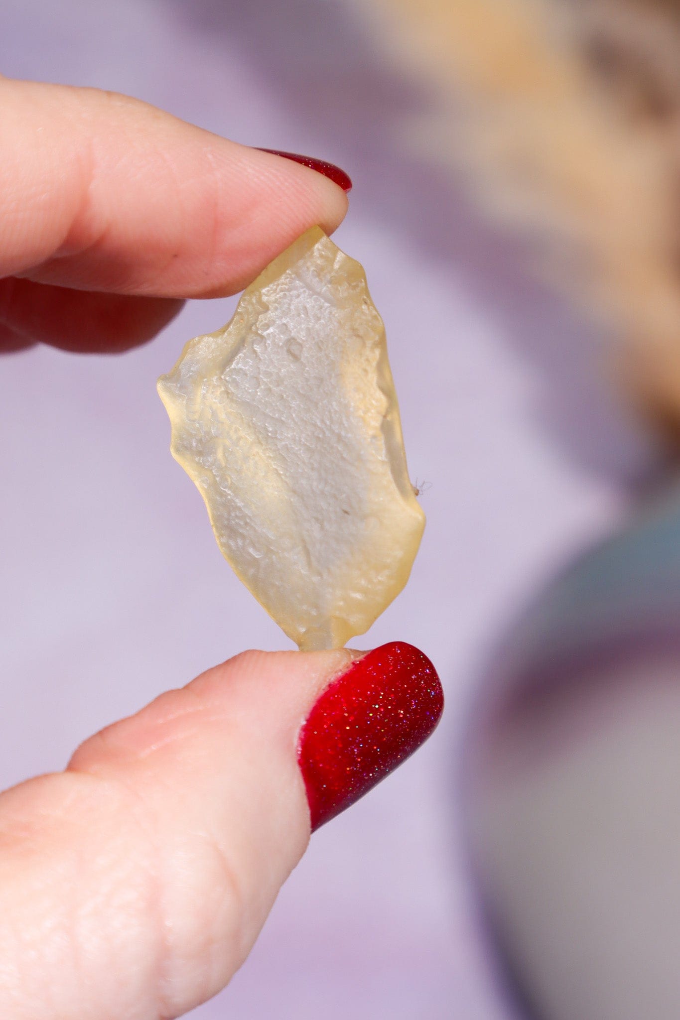 Libyan Desert Glass Tektite 3.85gr AA-Grade Tektites Tali & Loz Crystals