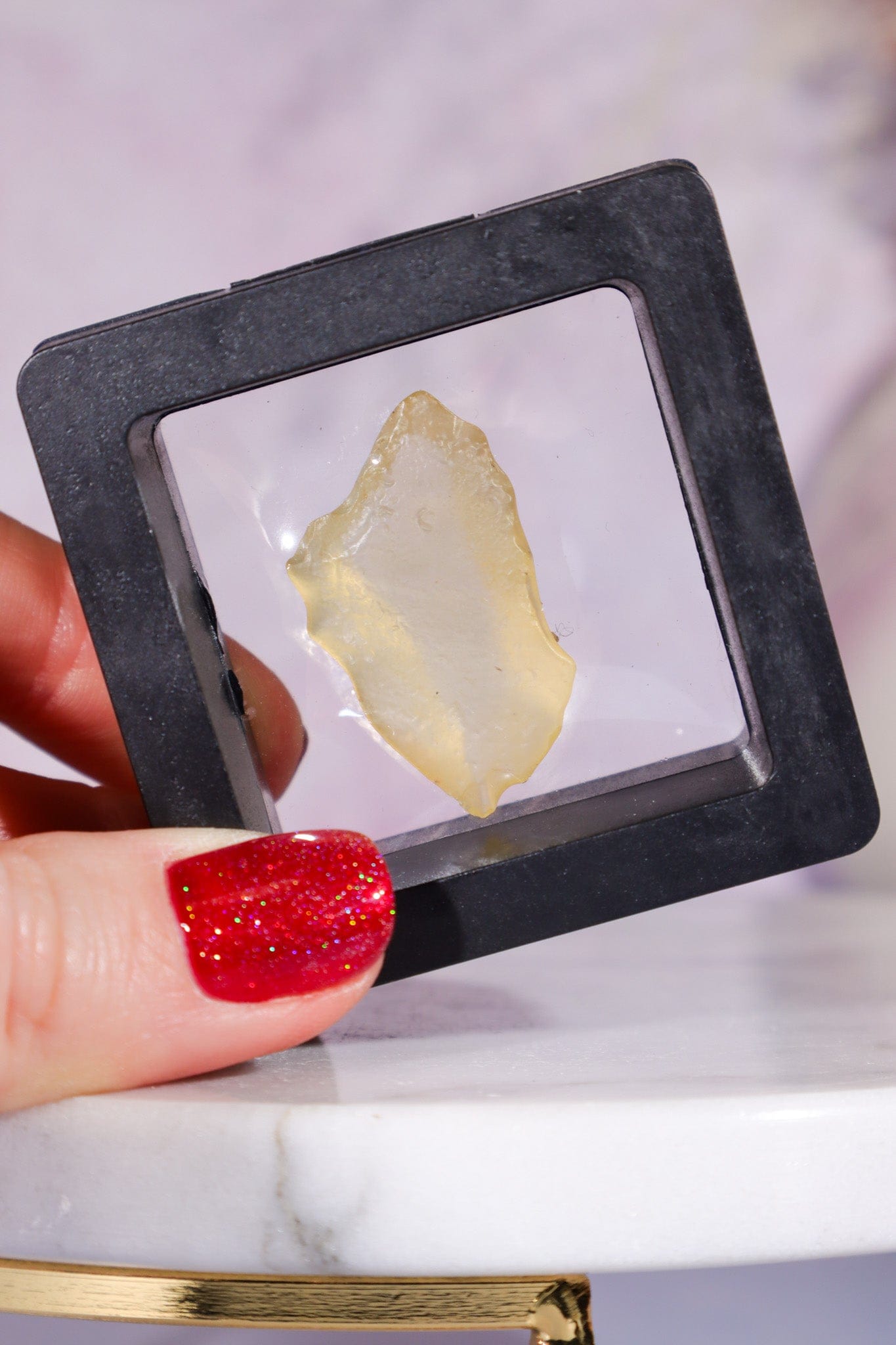 Libyan Desert Glass Tektite 3.85gr AA-Grade Tektites Tali & Loz Crystals