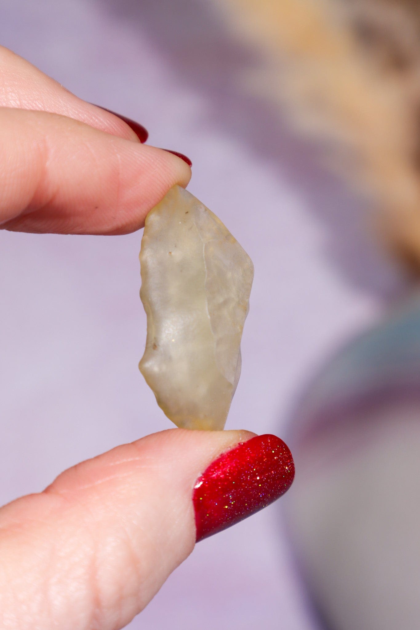 Libyan Desert Glass Tektite 3.85gr AA-Grade Tektites Tali & Loz Crystals