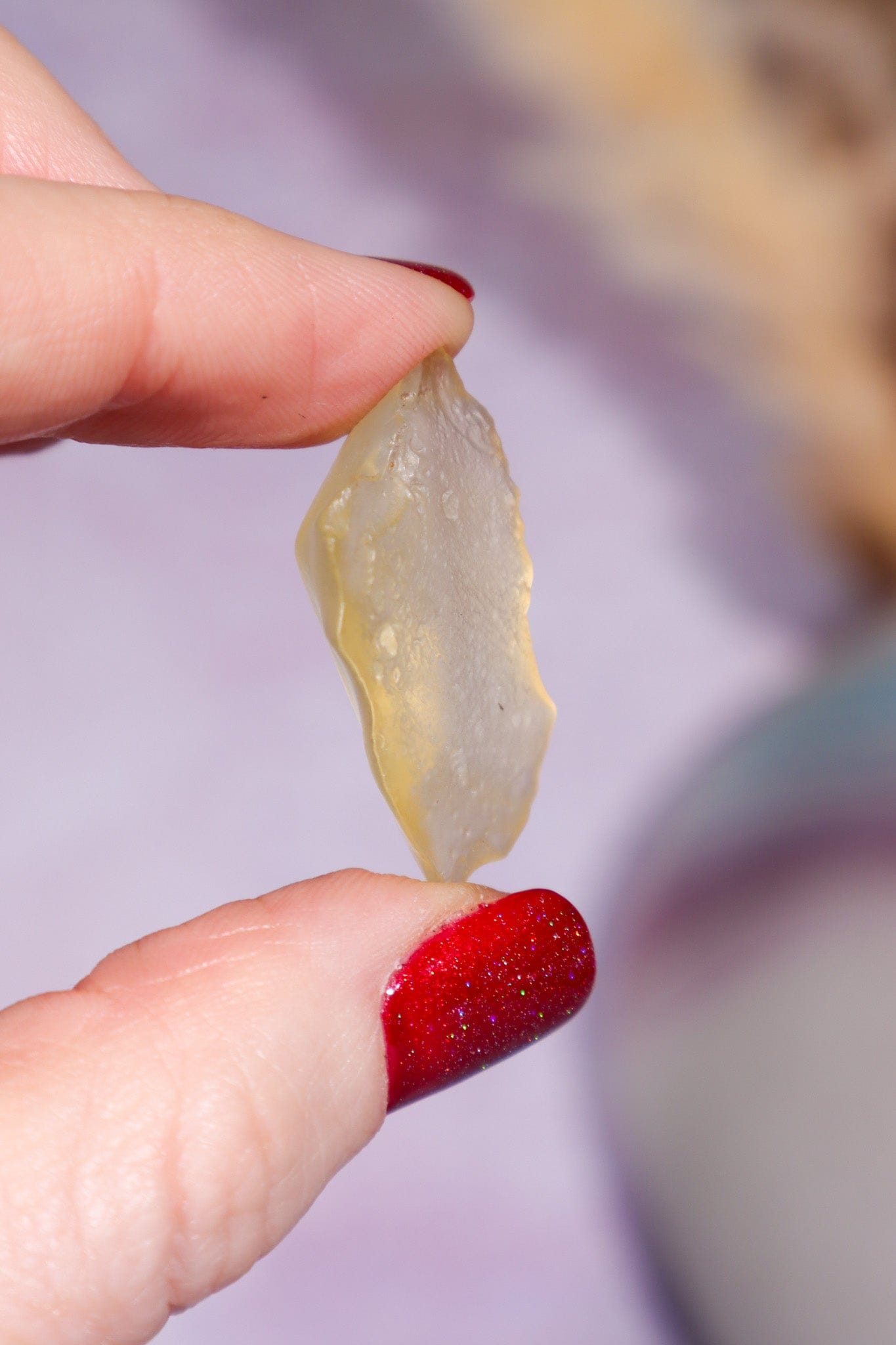 Libyan Desert Glass Tektite 3.85gr AA-Grade Tektites Tali & Loz Crystals