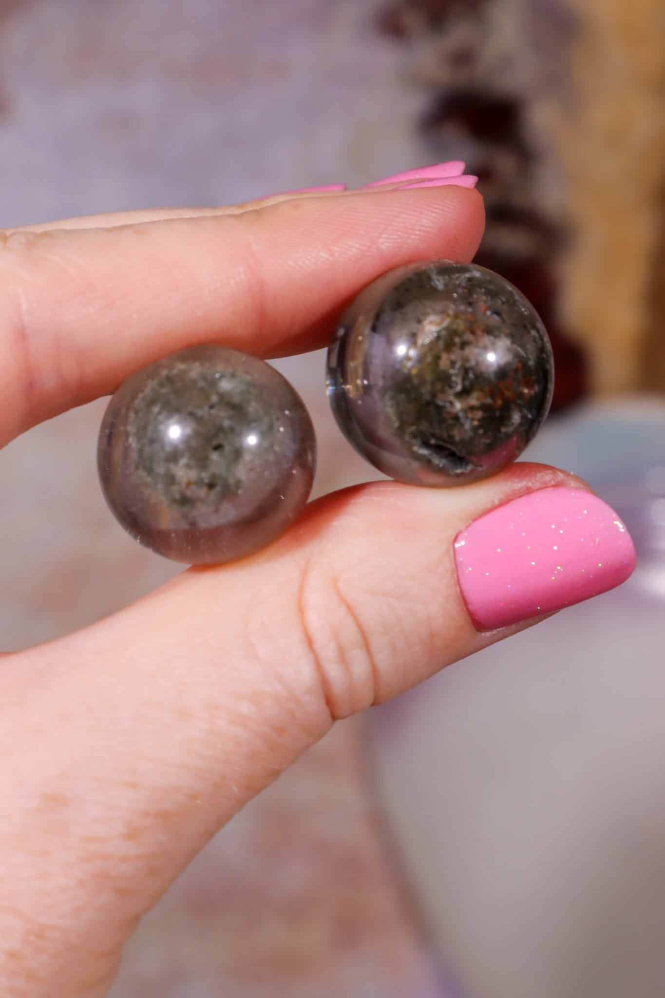 Lodalite Quartz Spheres | 18-22mm | Brazil sphere Tali & Loz Crystals