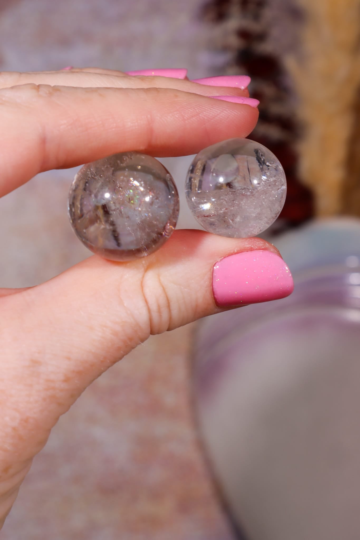 Lodalite Quartz Spheres | 18-22mm | Brazil sphere Tali & Loz Crystals
