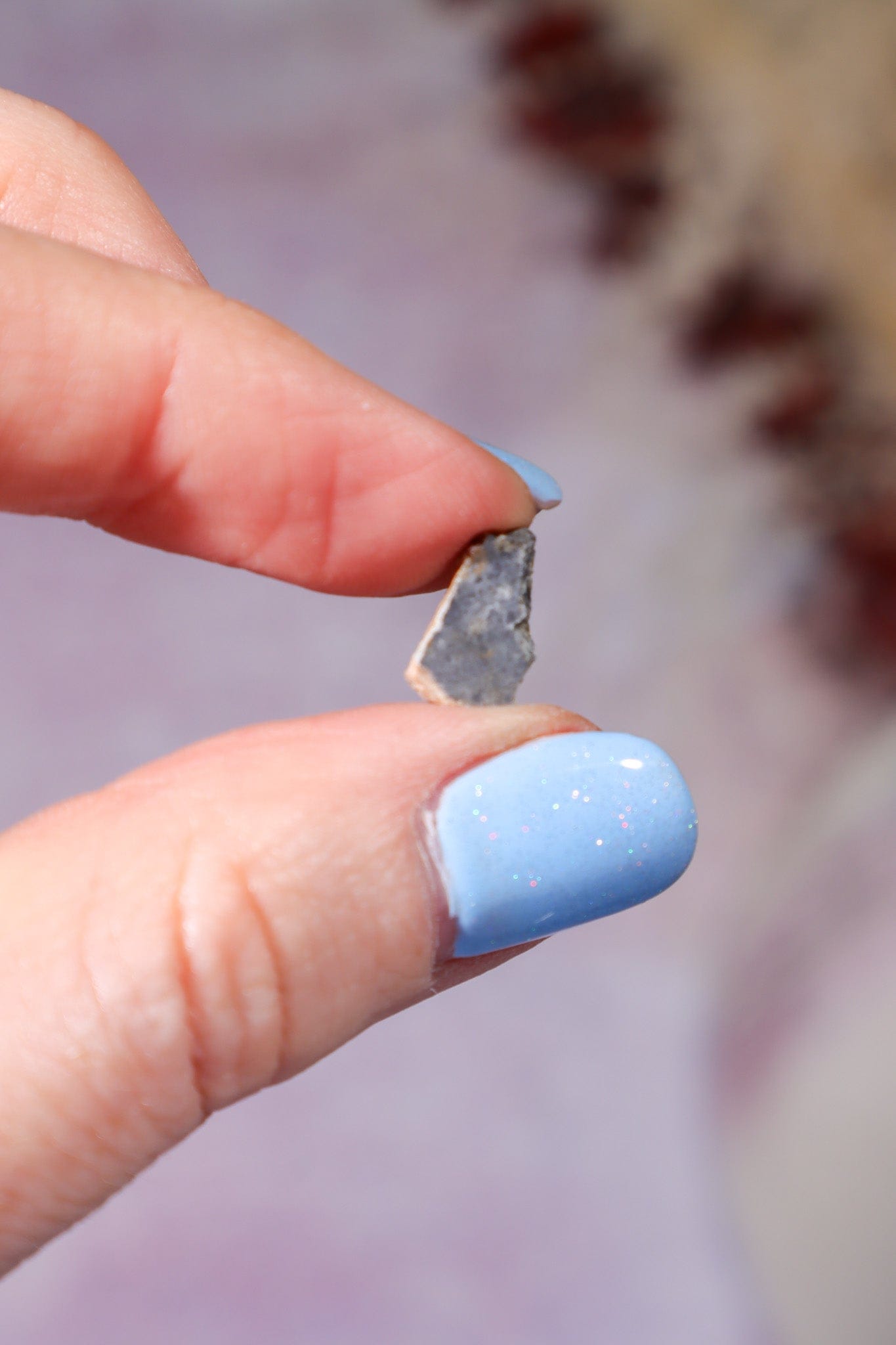 Lunar Meteorite, Bechar 006, Feldspathic Breccia, Algeria, Intuitively Chosen Meteorite Tali & Loz Crystals